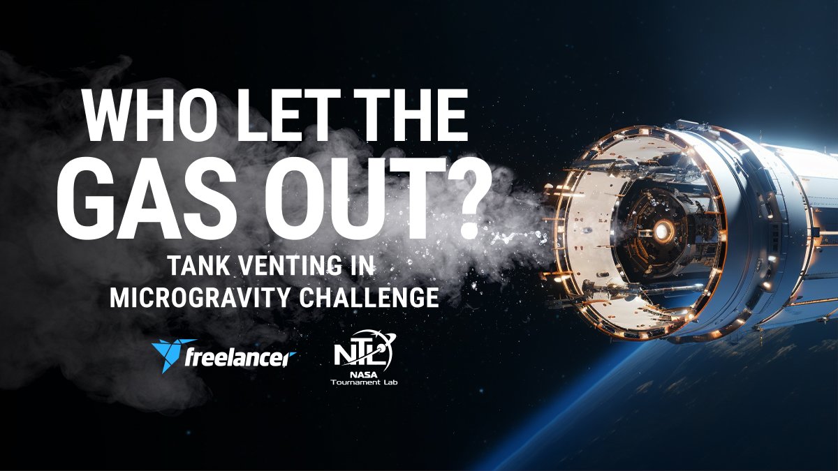 Exciting Opportunity! Join us for the 'Who Let the Gas Out? @NASA Tank Venting Challenge Webinar' on Nov 1st, 1:00 PM ET. You can discover how to win a share of USD 80,000 and get your questions answered. Register here: freelancer.zoom.us/webinar/regist… Secure your spot today! @NASAPrize