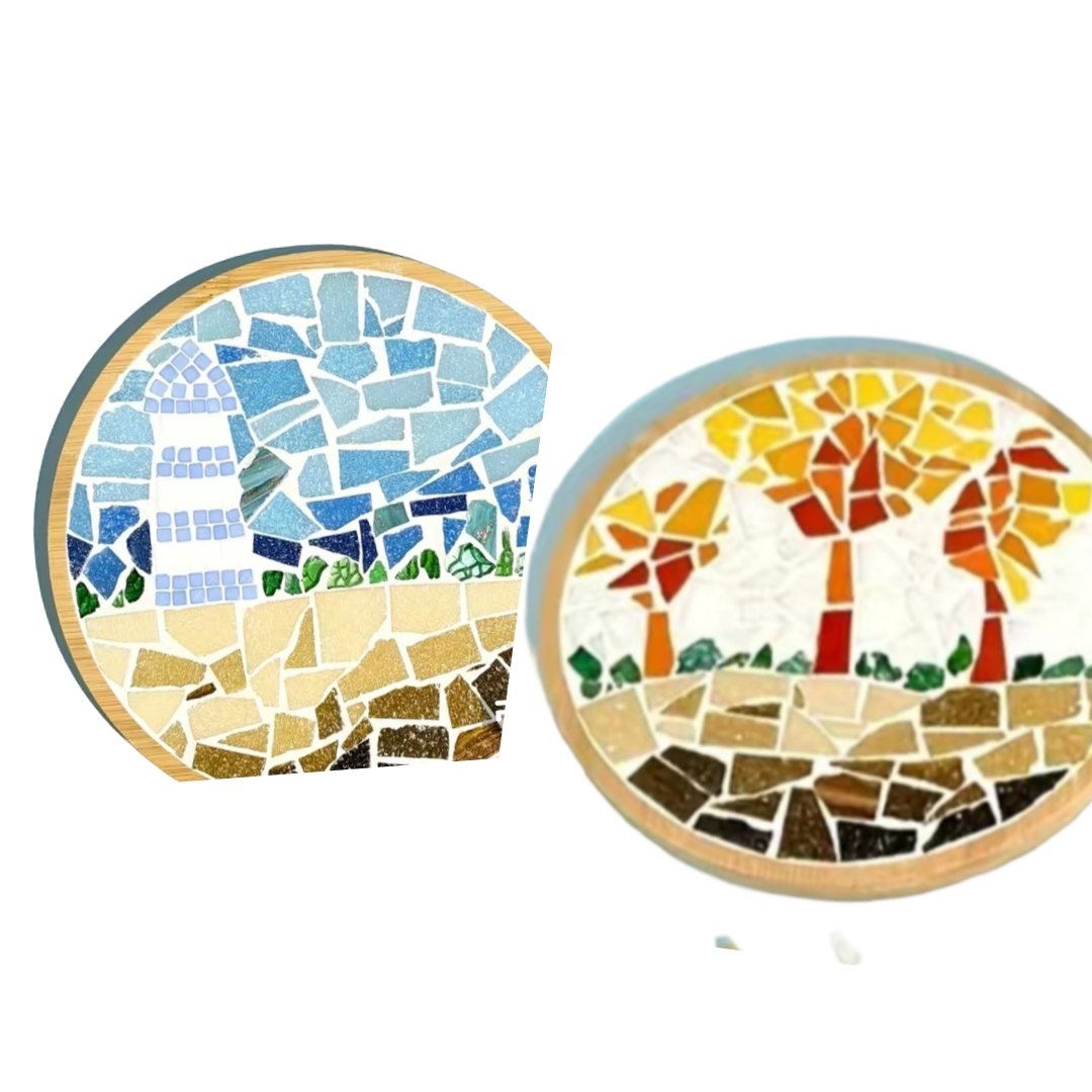 create your own glass mosaic coaster. 
£20 per person 
includes refreshments 

25th October 6-8pm 
Message to book 
Littlebiscuitpottery@yahoo.com