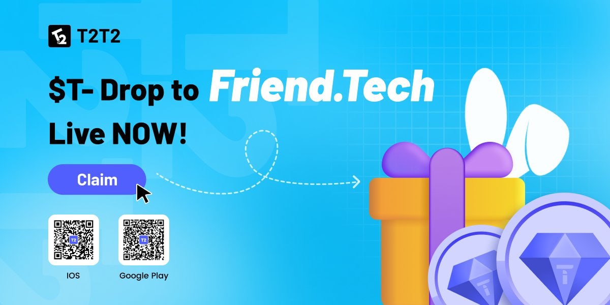 Sherrin16282916's tweet photo. 👏heeeey,Dude! Thanks for your sharing, I successfully received the $T token ! 🎁 T2T2 airdrop on all #SocialFi projects, I've already received$2000 claim it here: 👇
https://t.co/XWsrURLjNF https://t.co/np2GWHgTRS