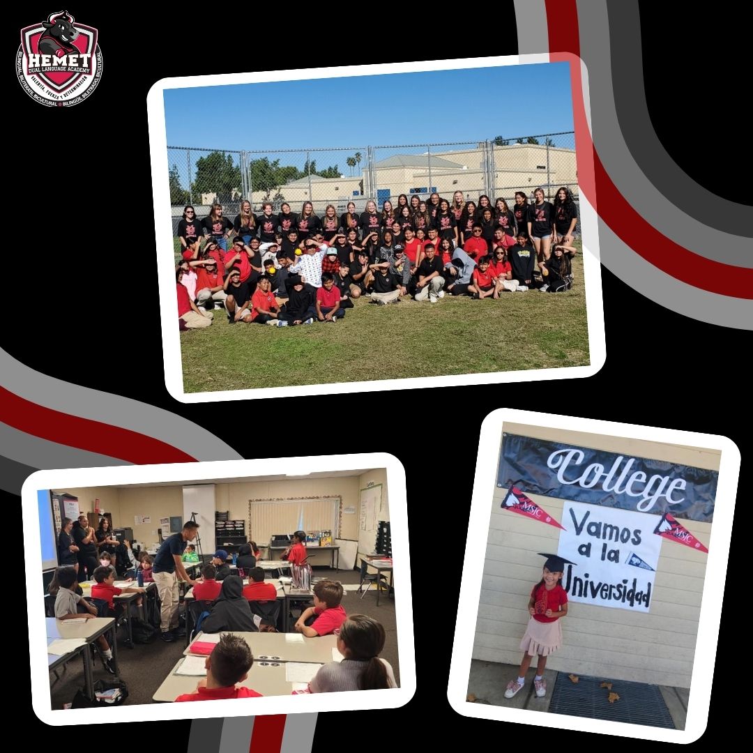 Celebrating College Kick Off Week at HDLA!
Thank you to MSJC Athletes for stopping by to visit our students, and thank you to UCSD &amp; SDSU for welcoming our 5th &amp; 6th grade students to your campus. Our scholars had a great week!
#HDLAtoros
#TheHUSDway