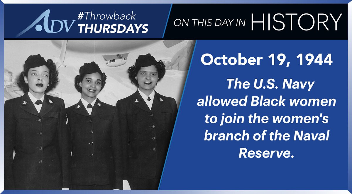 vectors_llc's tweet photo. #OnThisDay in history, the @USNavy allowed Black women to join the Women Accepted for Volunteer Emergency Service, or WAVES, to support World War II efforts. #Navy #WAVES #WWII #TBT https://t.co/g6TyKqfBq5 https://t.co/vwO7wppTLV