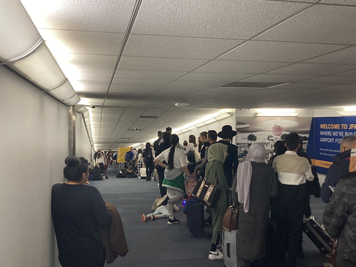Steve Barwick (@steve_barwickpc) on Twitter photo These queues at <a href="/JFKairport/">John F. Kennedy Airport</a> passport control are not acceptable - already an hour and probably three more <a href="/DHSgov/">Homeland Security</a> . Why not employ more staff if <a href="/VisitNewYorkUSA/">Visit New York USA</a> want tourists to visit #NYC These queues at <a href="/JFKairport/">John F. Kennedy Airport</a> passport control are not acceptable - already an hour and probably three more <a href="/DHSgov/">Homeland Security</a> . Why not employ more staff if <a href="/VisitNewYorkUSA/">Visit New York USA</a> want tourists to visit #NYC