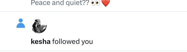 antoadventure's tweet image. 19 October 2023 Kesha follows me 🥺🥺❤️❤️