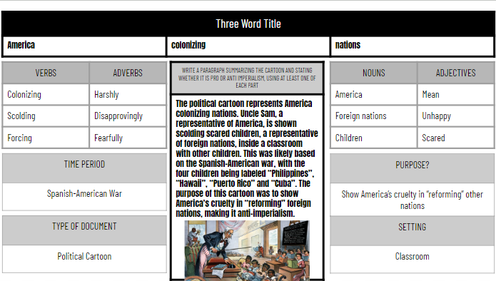 JustinUnruh16's tweet photo. US-Imperialism Political Cartoons
We got into some #8Parts today. #Eduprotocols https://t.co/3CCWzHqfg5
