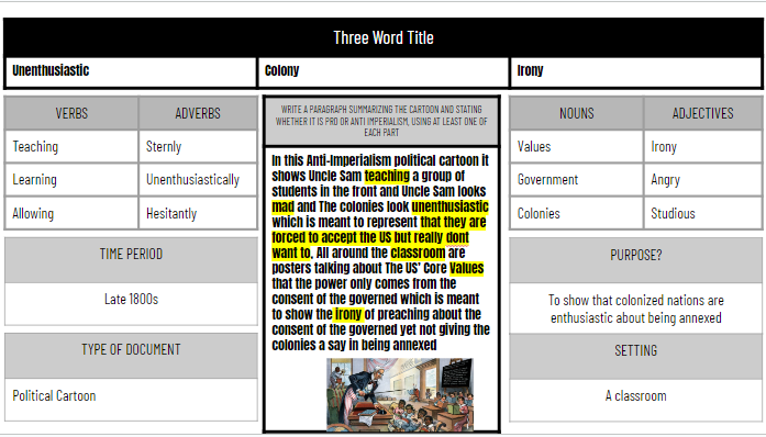 JustinUnruh16's tweet photo. US-Imperialism Political Cartoons
We got into some #8Parts today. #Eduprotocols https://t.co/3CCWzHqfg5
