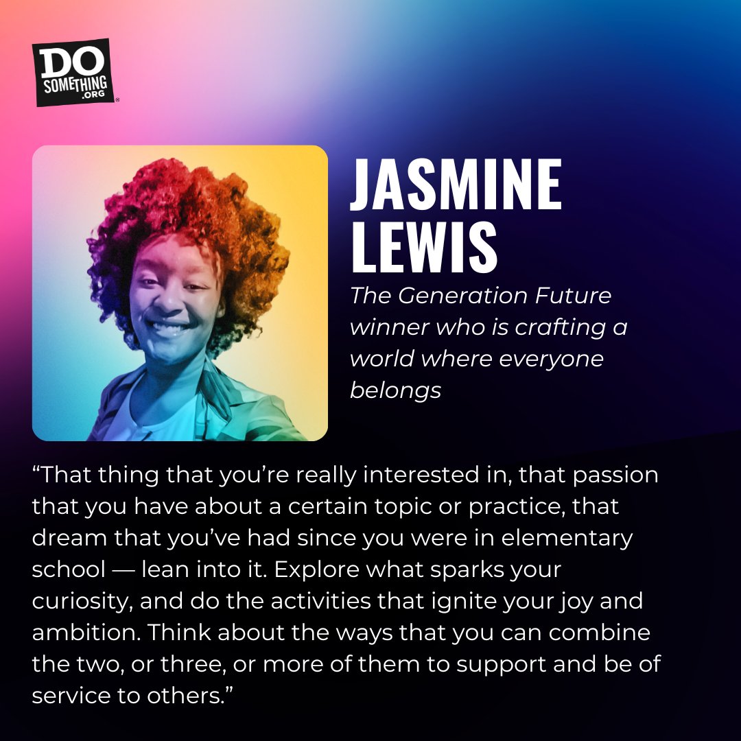 dosomething's tweet image. We are thrilled to celebrate #GenFuture at our Futures Ball in NYC on 11/16. And you know we'll follow along as these three emerging leaders as they #DoSomething and put their $5,000 grant awards to good use! #LetsDoThis