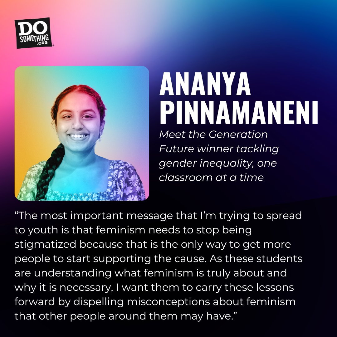 dosomething's tweet image. We are thrilled to celebrate #GenFuture at our Futures Ball in NYC on 11/16. And you know we'll follow along as these three emerging leaders as they #DoSomething and put their $5,000 grant awards to good use! #LetsDoThis