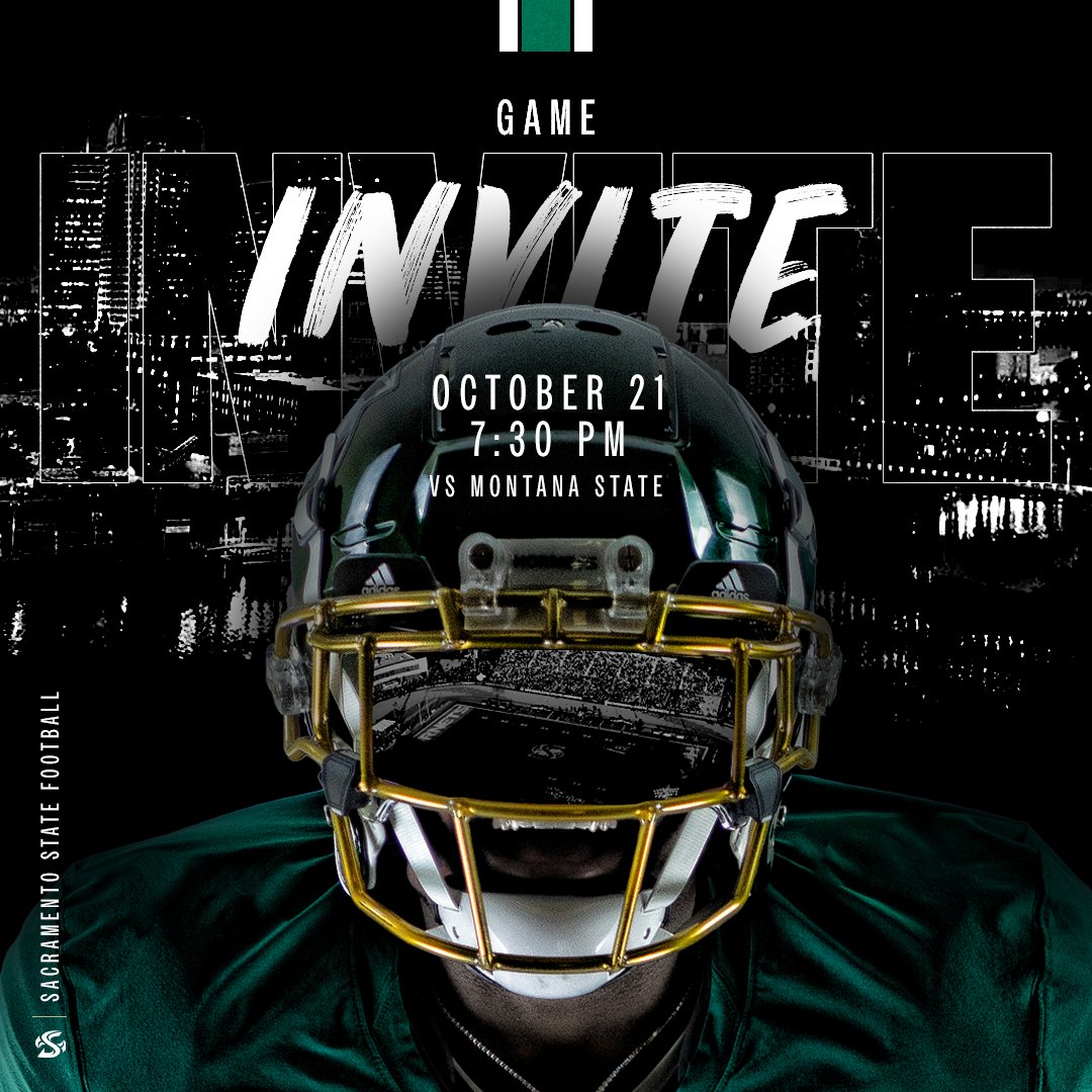 If you are a HS or JC football player in the Sacramento area and would like to attend the Sac State (#3) vs. Montana State (#2) game Saturday night, you can request a ticket:
🗓️: Sat, Oct 21st
🕐: 7:30PM
🏟️: Hornet Stadium
🎟️🔗:bit.ly/4650yKR
#StingersUp #GreenSwarm
