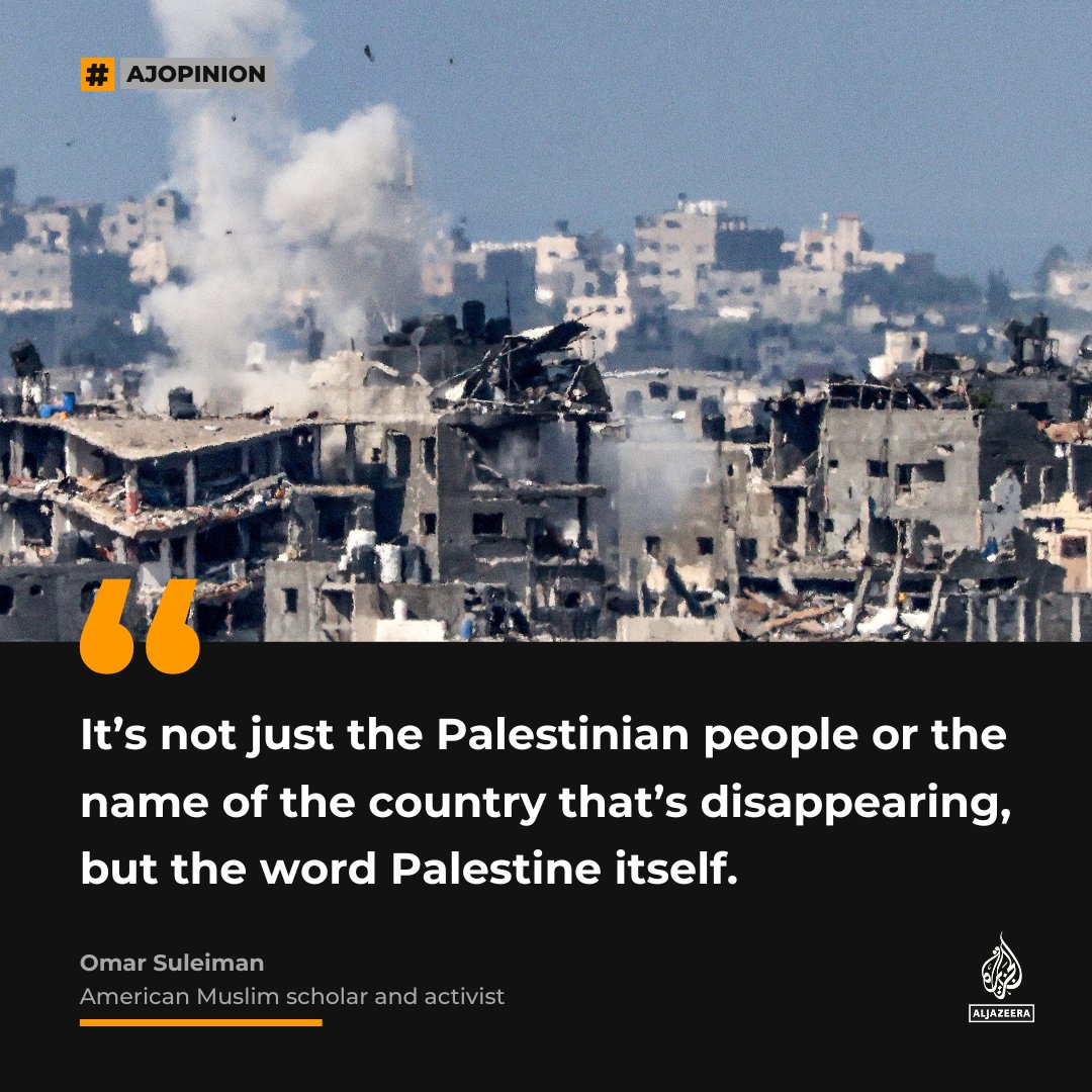 Erasing Palestine — #AJOpinion by @omarsuleiman504
🔗: aje.io/xysq2o