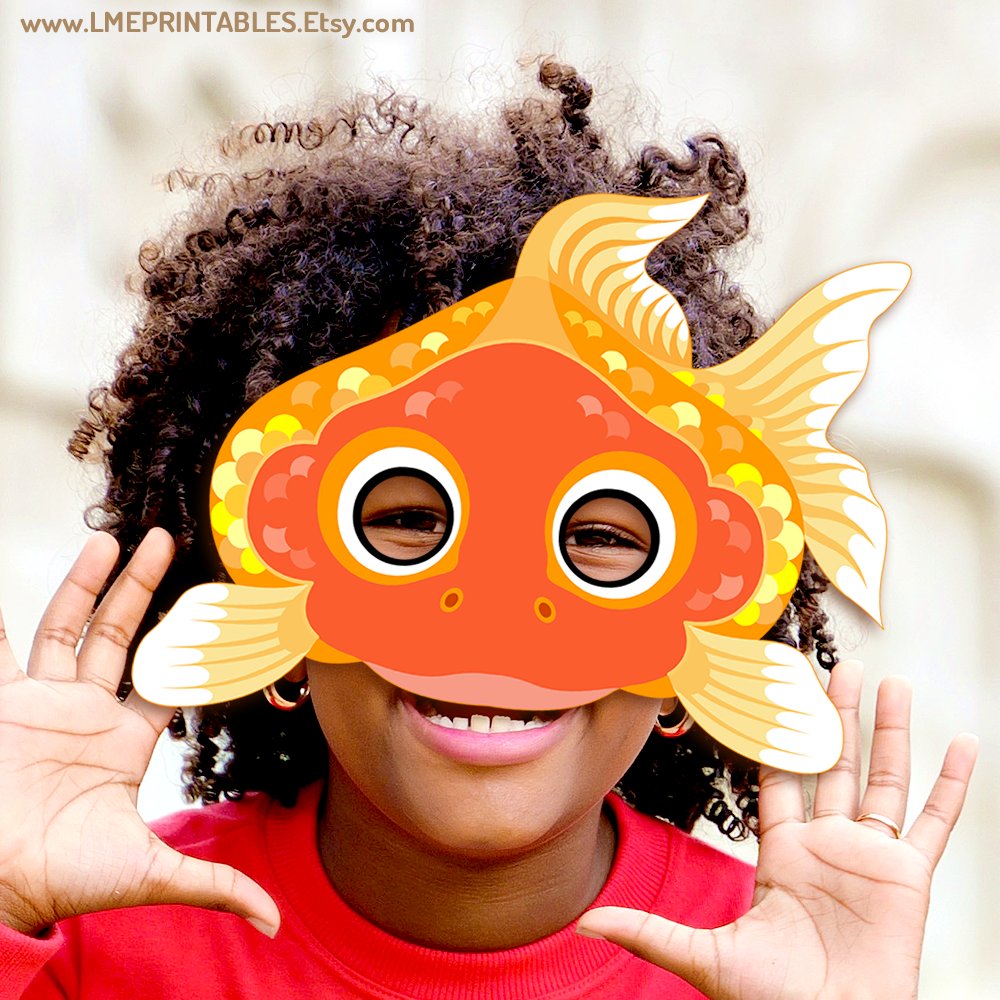 lmeprintables's tweet image. Goldfish Printable Mask Halloween Animal Pet Costume Pool Party Gold Paper Craft Fish Pattern Beach Sea Acuatic Marine Photo Booth Kid Adult etsy.me/3QnWHSH via @Etsy #goldfishmask #fishmask #fishcostume #animalmasks #goldfishpapermask #halloweenforkids #halloween2023