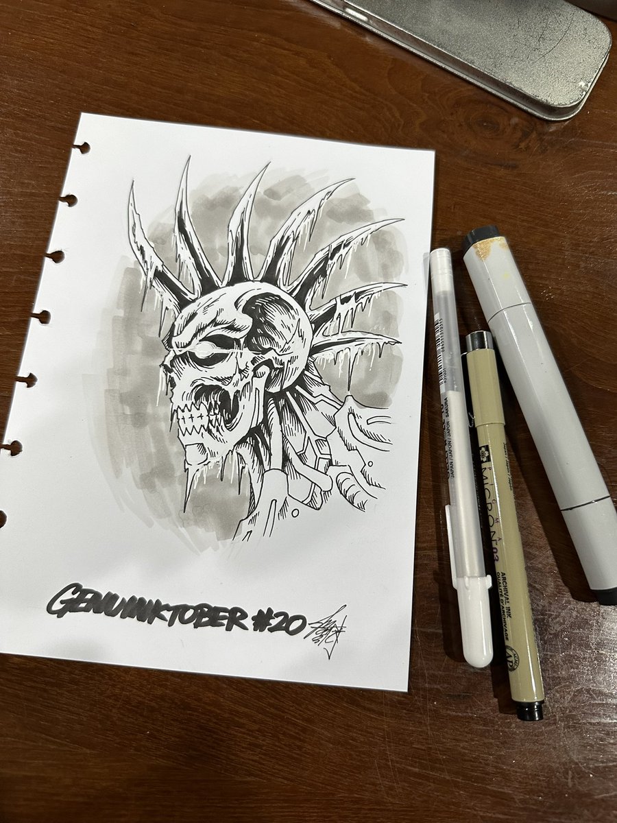 markusmanson's tweet photo. Day 20 of #Genuinktober
“Frost”
As cold and frigid as his feeling.
@inktober
#GenuineUndead #UndeadOctober #Inktober #Inktober2023 #markusmanson https://t.co/7BfBxb6Q8d