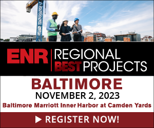 The ENR #RegionalBestProjects Awards in Baltimore are two weeks from today! Early bird pricing expires 7 days before the event. Register today and help us celebrate this year's winners. brnw.ch/21wDGN5