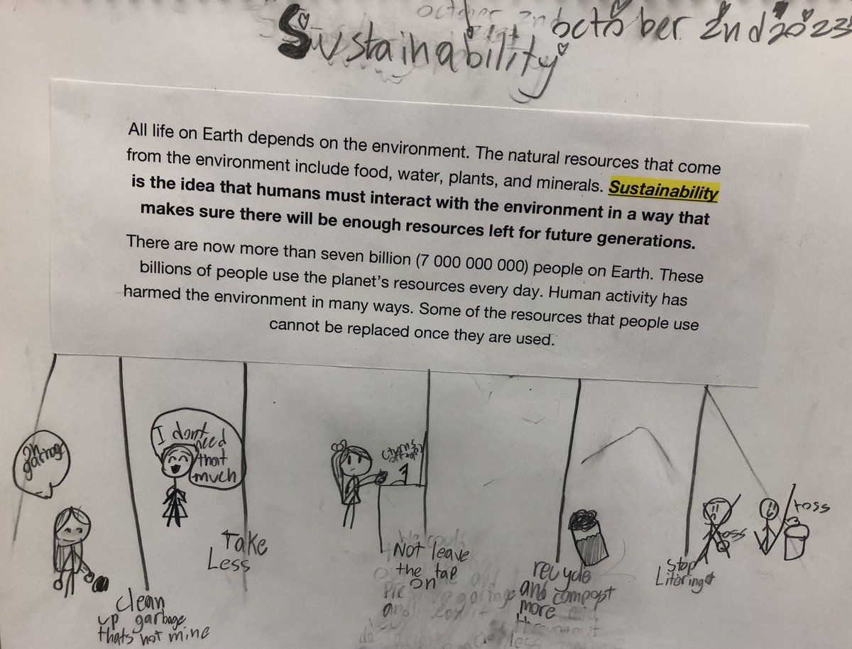 Ask your child to describe the 6 R’s when describing how to reduce waste in our world. They have learned new vocabulary such as sustainability and biodegradability, as we learn what it means to be responsible recyclers in our community! ♻️🌎 <a href="/DHSDhillon/">Avieneet Dhillon</a>
