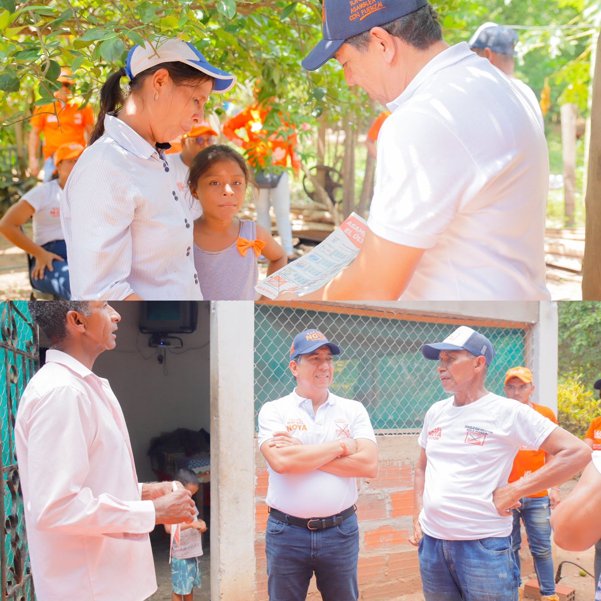 rafaelnoyag's tweet photo. Esta tarde hicimos recorrido #CasaACasa en la vereda #ElRecreo en el municipio de #SanSebastiánDeBuenavista; seguimos sintiendo el respaldo y apoyo de los magdalenenses en cada rincón que visitamos del departamento. 

Seguiremos trabajando por construir un Magdalena más digno para todos y para que el cambio siga y llegue a todos los magdalenenses. 🧡