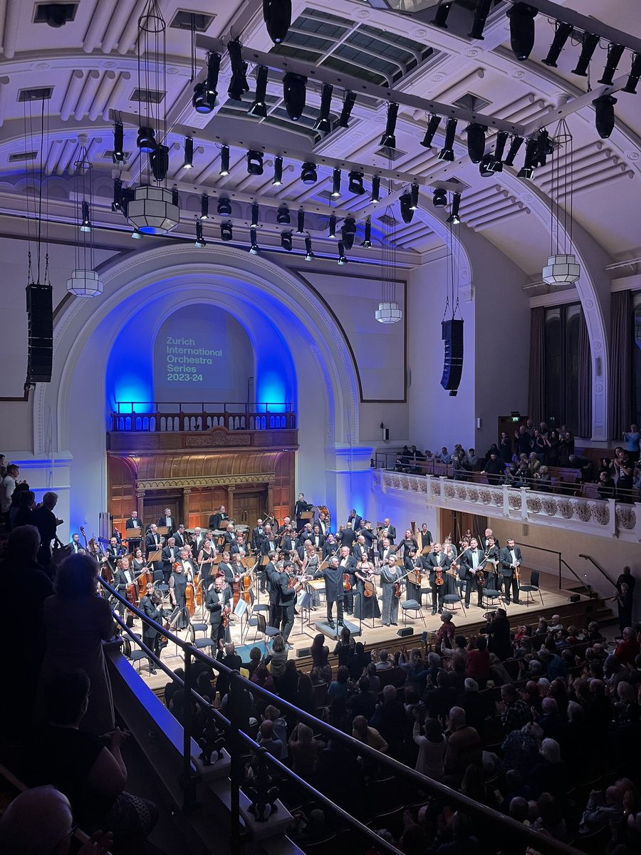 OliverChampness's tweet photo. A standing ovation for the National Symphony Orchestra of Ukraine tonight at @cadoganhall. Bruch’s Violin Concerto with soloist Oleksii Semenenko was excellent

The night ended with a shout of ‘Slava Ukraini!’ from the orchestra and gathered diaspora here in London

@UkrEmbLondon https://t.co/z3jclwdCi1