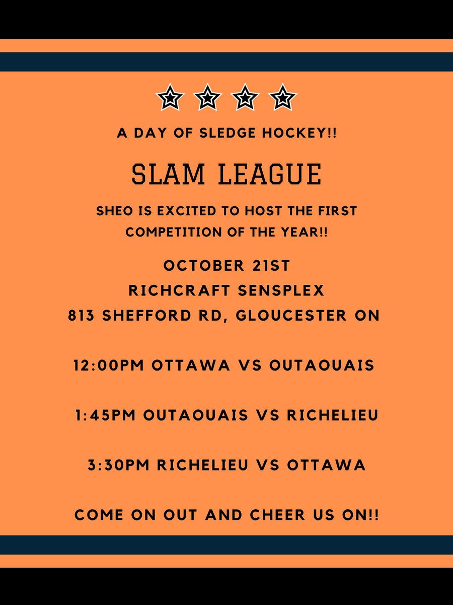 SledgeSHEO's tweet photo. It's almost game day!!

We are still looking for one or two timekeepers for this Saturday. https://t.co/OLnCtAIuWW