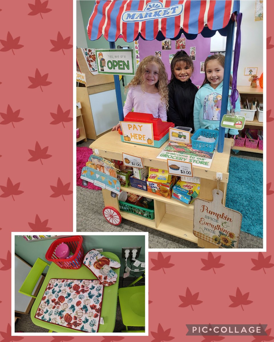 andreabcoker's tweet photo. The students helped set up a pumpkin farm in our Dramatic Play center today! So much fun! 🚜🌻🍁🎃👩🌾👨🌾 #makelearningfun #BCPSkinder @ColgateES https://t.co/hxSXH9y6KO