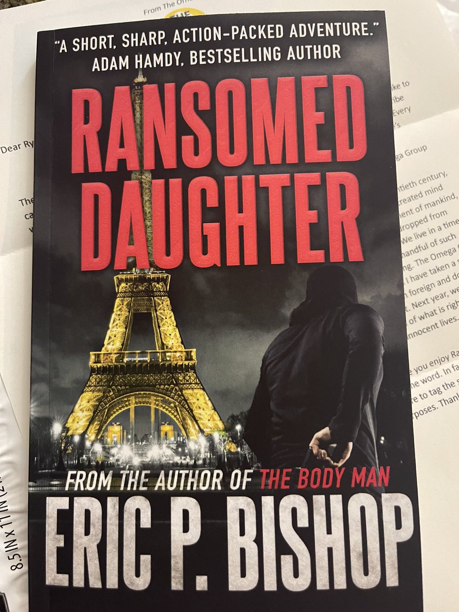 rwest422's tweet photo. @EPBAuthor @SilverSpear44 look what came in the mail today! My man Eric Bishop’s new book! If you haven’t read The Body Man and Ransomed Daughter, what are you waiting for???? Go read these awesome books! https://t.co/hiAXL3ucnm