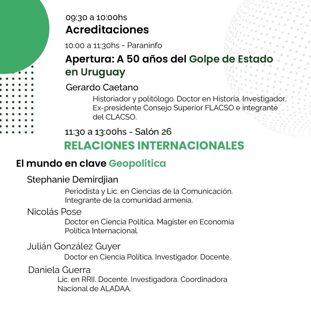 CERRII_21's tweet photo. V Congreso de Relaciones Internacionales 🌍 I VI Congreso de Relaciones Laborales 🫱🏼‍🫲🏽

Sábado 21 de octubre - Facultad de Derecho 

Compartimos el cronograma final del próximo congreso de las licenciaturas con los expositores de cada panel. https://t.co/391mhDesQU