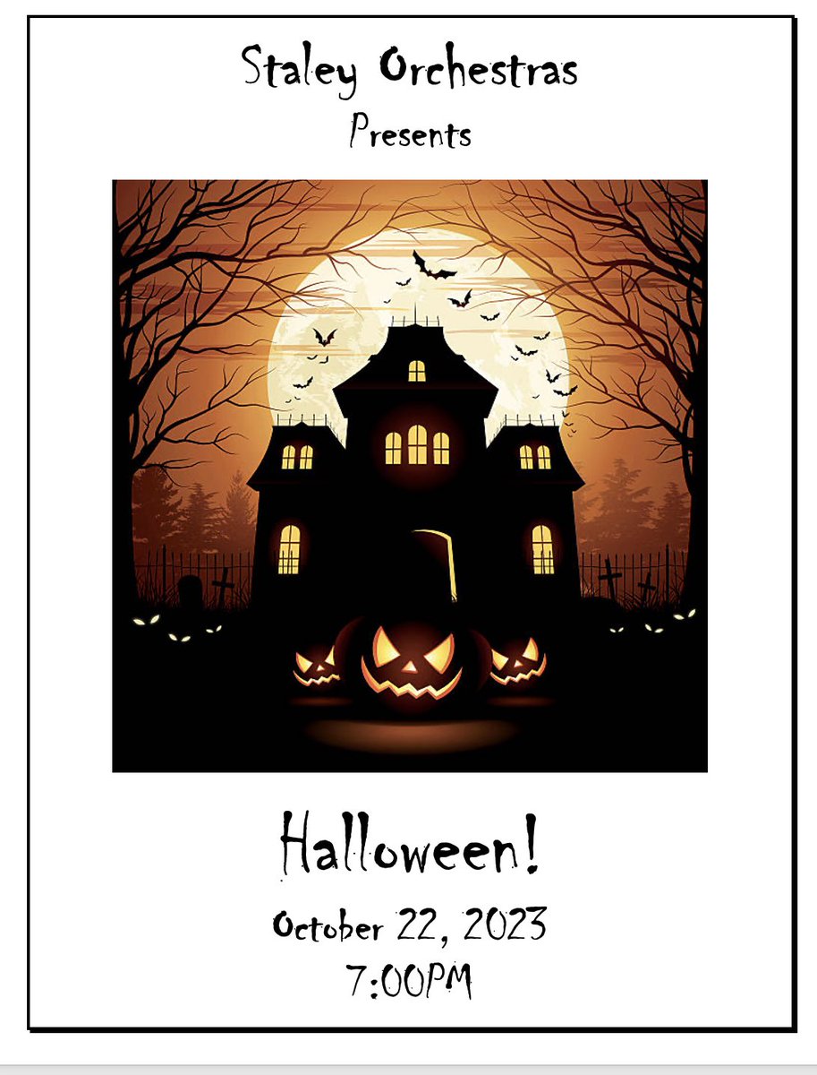 🎃🎵 Join us for a fang-tastic Fall Concert <a href="/SHSFalcons/">Staley High School</a> 🕖 Sunday, October 22, 7:00 PM.
🥫 Admission: 2 cans/boxes of non-perishable food, benefiting A Turning Point Food Pantry KC. Let's make music and a difference in our community! 🎶🧡  #GiveBack #StaleyStrong