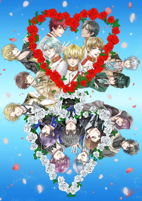 イケメン革命7周年おめでとうございます お祝い絵ちょっと間に合わなかったので過去絵で先にお祝いさせてください!! またあらためてお祝いします #永遠に解けない恋の魔法イケメン革命7周年