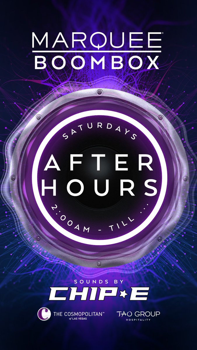 Sights & Sounds INC (@sightssoundsinc) on Twitter photo Make your weekend Epic! Join us this Saturday Night at <a href="/MarqueeLV/">Marquee Las Vegas</a> for Afterhours & enjoy Chicago House w/ Legendary House Music DJ & Producer <a href="/IamChip_E/">Chip E</a> ๐๐๐ Let There Be House! ๐ค๐ค๐ค Grooving to the best tunes until the morning light ๐๐๐ #housemusic #vegasnightlife Make your weekend Epic! Join us this Saturday Night at <a href="/MarqueeLV/">Marquee Las Vegas</a> for Afterhours & enjoy Chicago House w/ Legendary House Music DJ & Producer <a href="/IamChip_E/">Chip E</a> ๐๐๐ Let There Be House! ๐ค๐ค๐ค Grooving to the best tunes until the morning light ๐๐๐ #housemusic #vegasnightlife