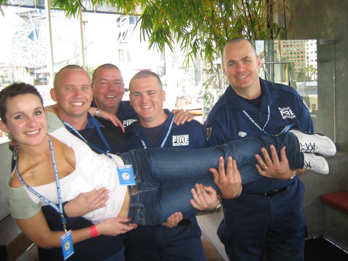 BBreggie's tweet photo. Flashback Friday to the year 2005 shaving heads and raising money for Bluey Day 🤗
#flasbackfriday #blueyday #melbourne https://t.co/1hC55HVcuI
