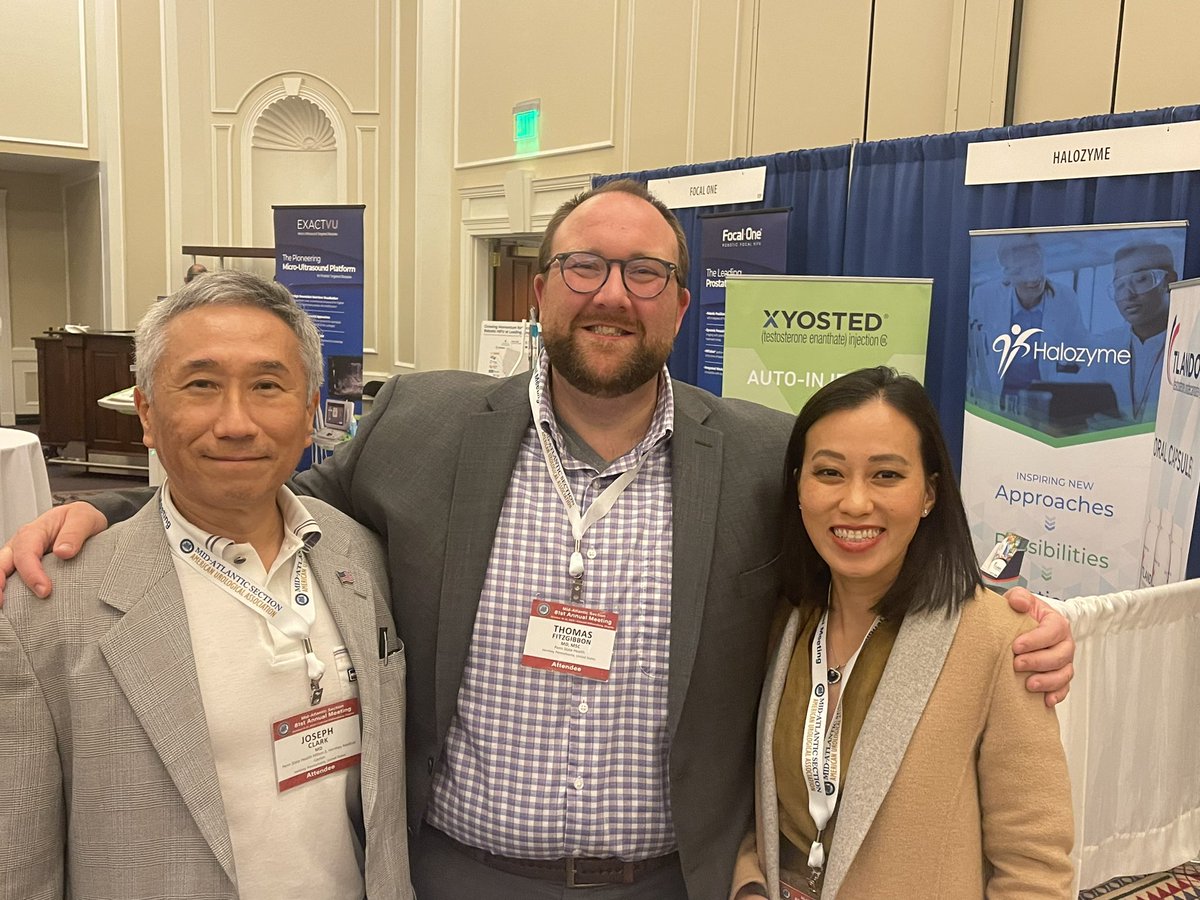 Drs. <a href="/HongTruongMD/">Hong Truong</a>, <a href="/joeclarkmd/">Joseph Y. Clark</a>  and <a href="/tmfitzjr/">TJ FitzGibbon</a> enjoying #MAAUA23!