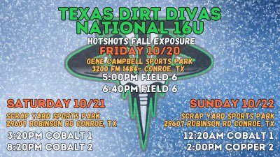 Playing in the hotshots fall exposure this weekend!!