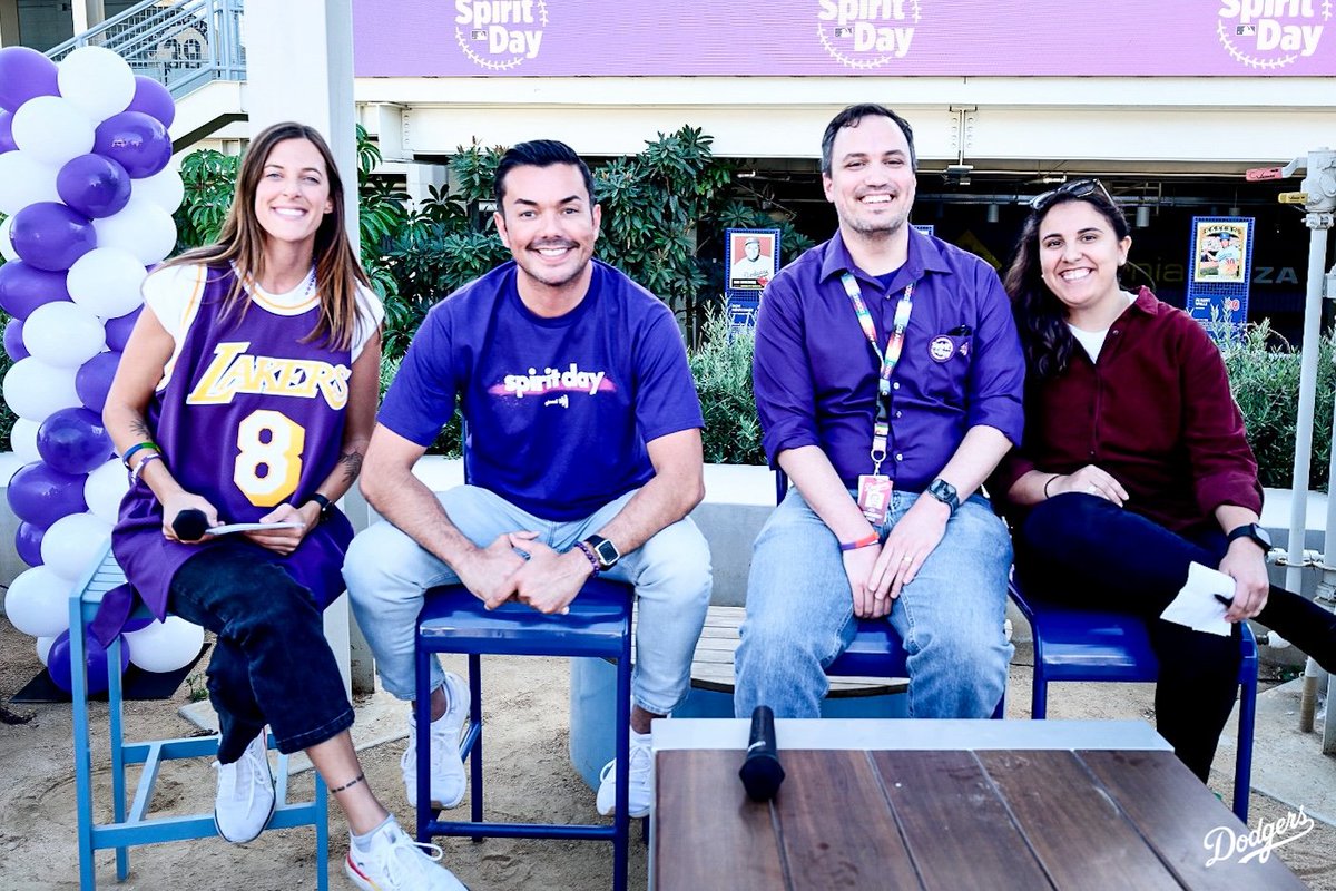 #SpiritDay at Dodger Stadium. 💜