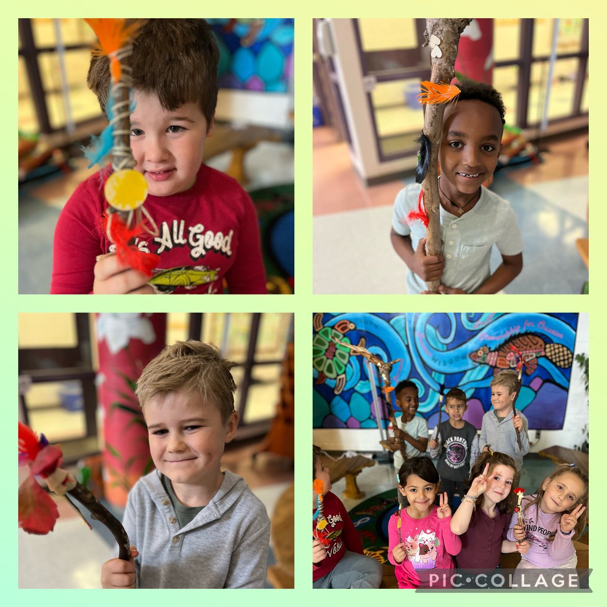 #TakeMeOutsideDay Today our year 2 students worked on their nature wands. <a href="/kbkinders146/">@kbkinders</a>