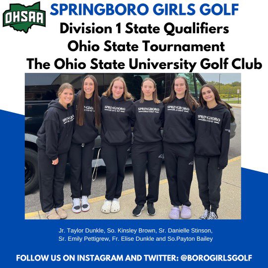 We are ready for State Friday and Saturday at Ohio State Golf Club‼️
<a href="/Boro_Panthers/">Springboro Panthers</a> <a href="/Boro_Boosters/">Springboro Athletic Boosters</a> 

#GoPanthers 🐾🔵⚪️🐾