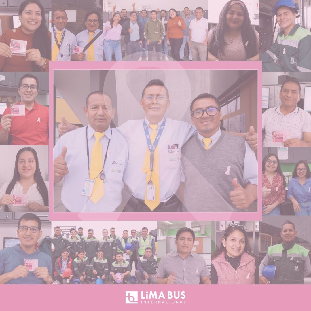 LimaBus1's tweet photo. Hoy, en el Día Mundial de la lucha contra el cáncer de mama, nos unimos a la lucha quienes batallan contra esta enfermedad. 
Sensibilizando a nuestros colaboradores sobre la importancia de realizarse el autoexamen.
#CancerDeMama #19DeOctubre #Prevención #Salud https://t.co/F3QetZ0DUC