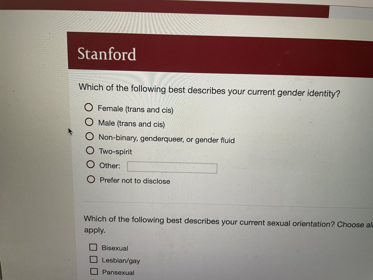 Peak #ClownWorld 🤡🌎

@Stanford #PronounsDay #pronounpeople #mentalillness #gendermadness #2genders