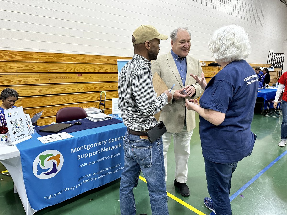 Deeply grateful to <a href="/MoCoDHHS/">Montgomery County DHHS</a>, 60+ agencies and sponsors like the State of MD, <a href="/GburgMD/">City of Gaithersburg</a> and many more for a successful Homeless Resource Day, a 1-day, 1-stop opportunity for individuals experiencing homelessness to access services building on Nadim A. Khan's legacy.