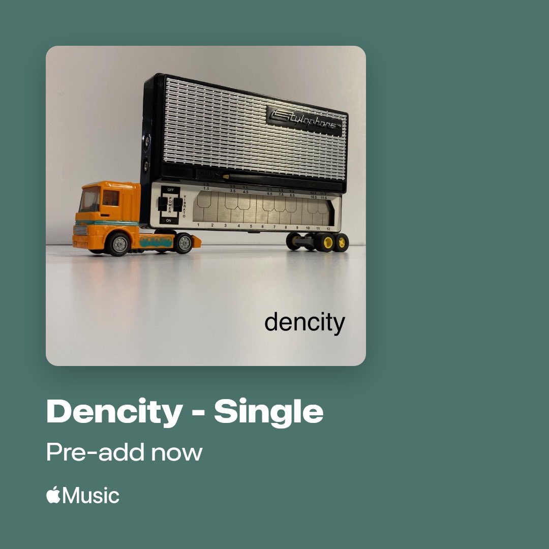 the second of our Oct releases is out now 🎶 Dencity is distortion, long haul trucking, and probably too many exhortations to not give up (impossible)

out now on all yr usuals!