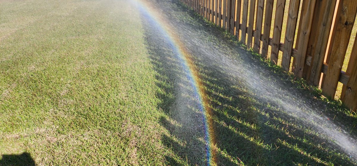 You don't have to wait for rain to see a wonderful natural phenomenon.  All you need is SCIENCE.
