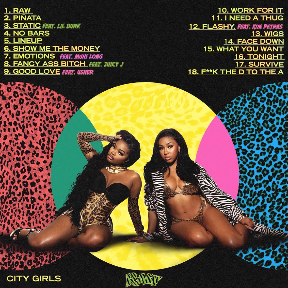 citygirls's tweet image. RAW Official Tracklist 🐆💿🩷
MIDNIGHT, y’all ready??