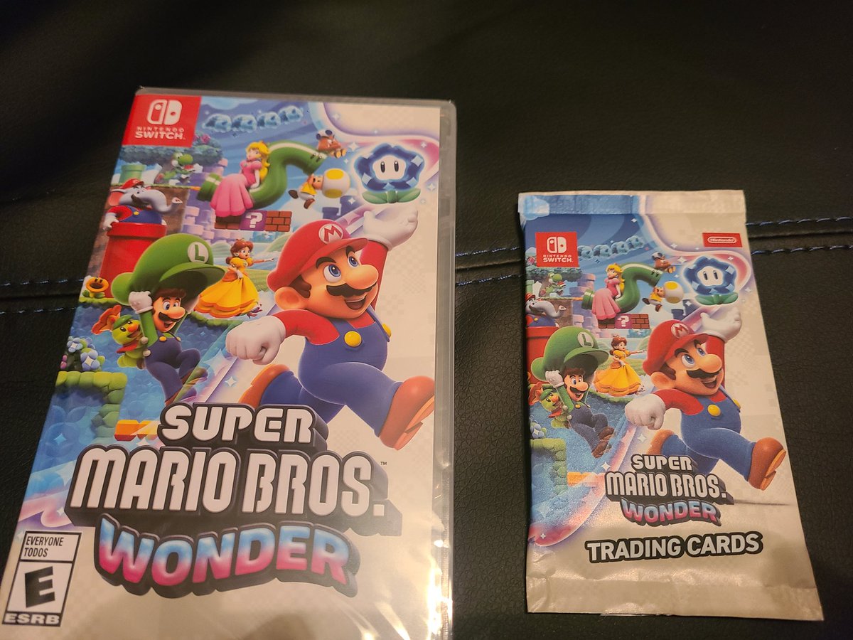 RareWarington's tweet photo. MARIO TIME! I just received #SuperMarioBrosWonder while I was at work a few hours ago! SO STOKED TO PLAY THIS A DAY EARLY! LETS FREAKIN GOOOOOOOO!!! #DoTheMario 👏😄 https://t.co/mjfktbfTQD