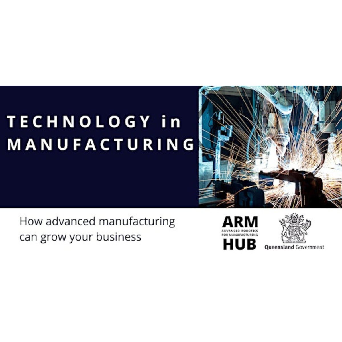 Join @ARMHubAus in partnership with the @QldGov  on October 26th for a day of immersive exploration at the 'Technology in Manufacturing' event. 

To secure your spot, visit: eventbrite.com.au/e/technology-i…

#TechInManufacturing #AdvancedManufacturing #NetworkingEvent