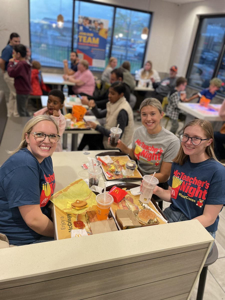 <a href="/WashingtonSch63/">Washington School</a> We are taking over Ronald’s house with our amazing Wildcat staff!!!   It’s McTeacher Night!  ❤️🍟🍔🐾 #63success <a href="/GinaDellAringa/">Gina Dell’Aringa (She/Her/Hers)</a> <a href="/EastMaine63/">EastMaine63</a> <a href="/MissAretos/">Katherine Aretos</a> @kate71181