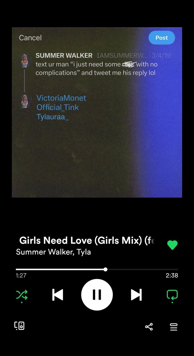 New @IAMSUMMERWALKER & @Tylauraa_ is sooo soothing man 💫😮‍💨