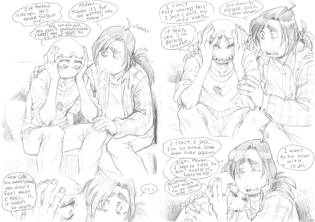 MaddSadtodd's tweet photo. And here are some glass to eat...
It's a thankless job, to comfort someone who's obsessed like that and doesn't even think about other people's feelings, because he's so focused on his own.
What is love?.. Baby, you've hurt me.
#YourBoyfriendGame #YourBoyfriendfanart https://t.co/Uuttm5Q45b