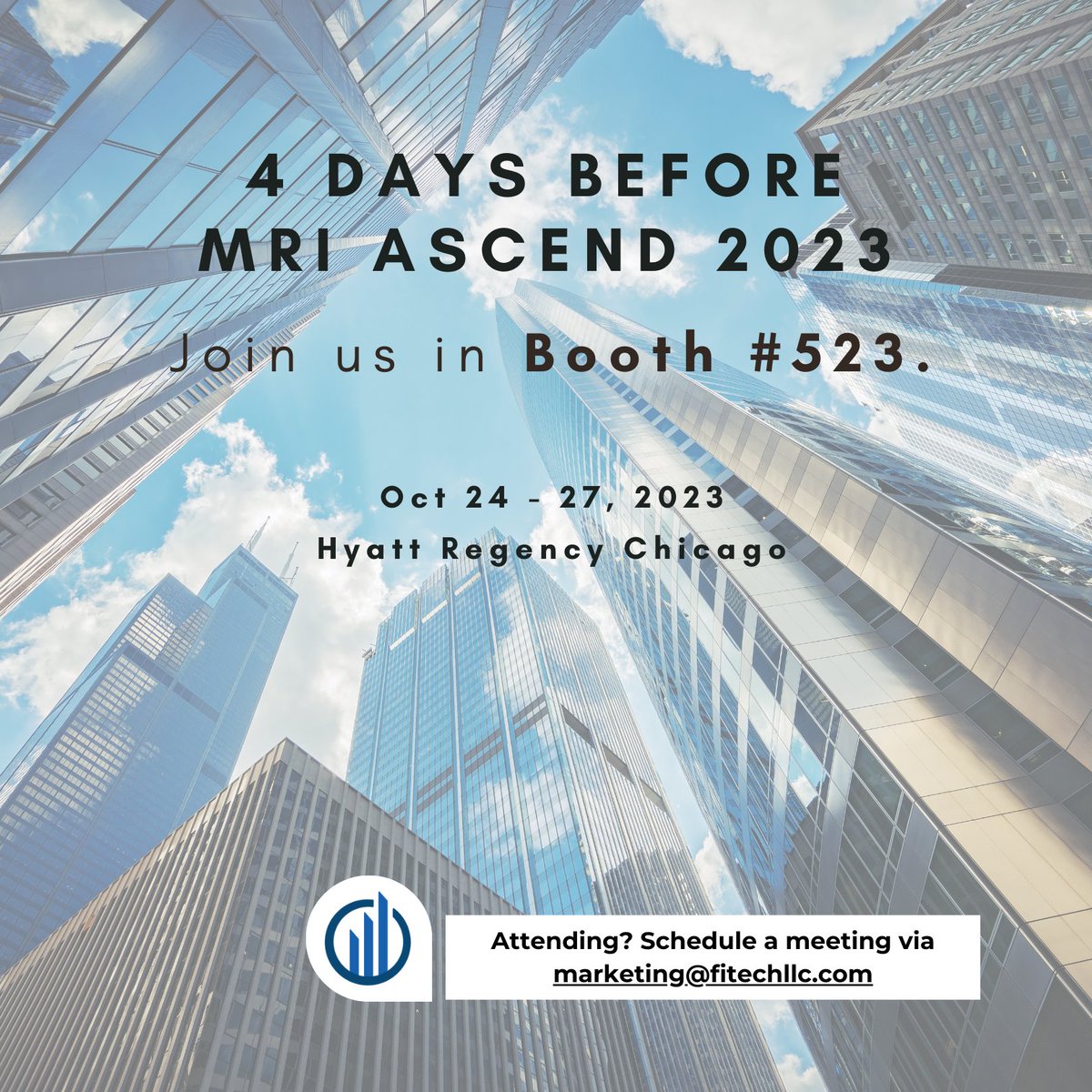 _fitechllc's tweet photo. 🌟 4 days to go! FITECH is set to shine at Booth 523, #MRIAscend23. Discover the future of real estate and join us in building vibrant communities. Together, we shape the landscape! #FITECHatMRIAscend #RealEstateTech #RealEstateInnovation #CollaborateToRise https://t.co/iYaZHsPNyJ