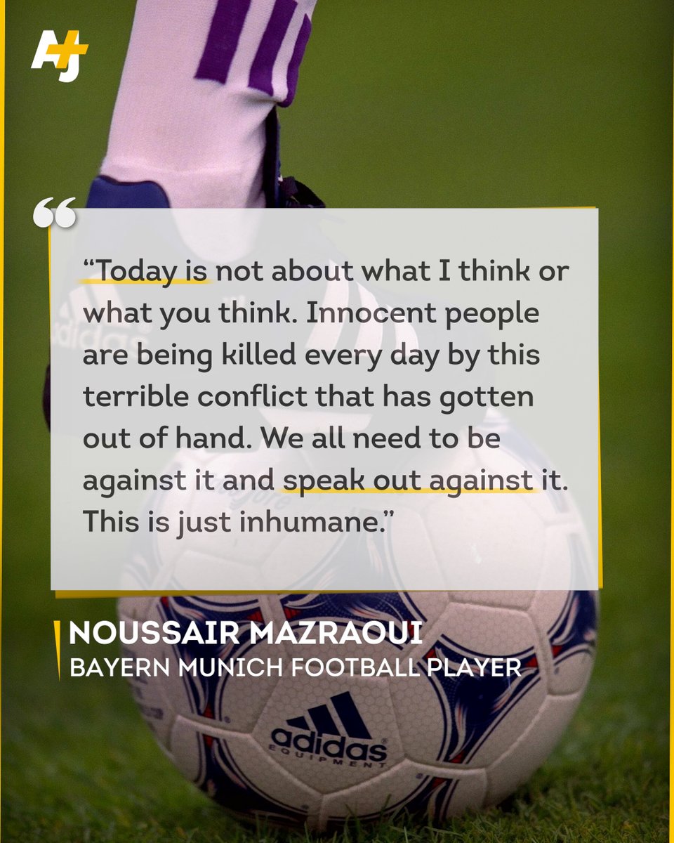ajplus's tweet photo. Muslim footballers in Europe are facing backlash from their clubs for speaking out publicly in support of Palestinians. https://t.co/SYjWJgTpJj