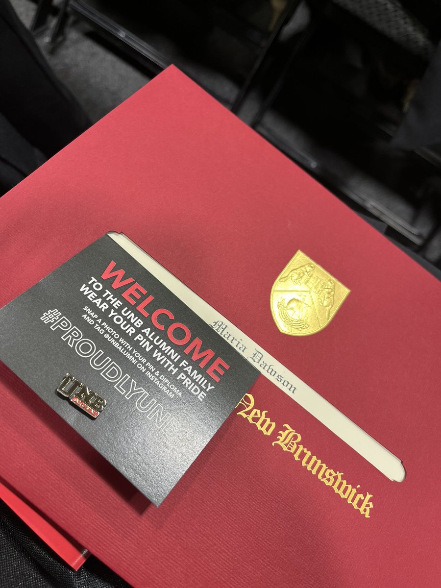 So very grateful to #UNB for the opportunity to finish my masters in critical education!! Nothing like a trip to the maritimes to commemorate!! #universityofnewbrunswick #grad2023 #UNBgrad