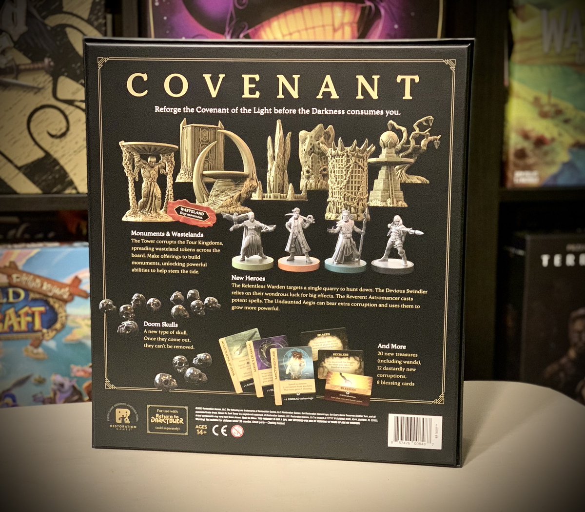 meeplenomics's tweet photo. Hey Meeps!!! Very excited to receive my copy of Return to Dark Tower: Covenant expansion, published by @RestorationGame. This adds more class dynamic and challenges for all adventurers! I had the good fortune of play-testing this and look forward to getting it to the table!!! https://t.co/XVuwN3Oj3U