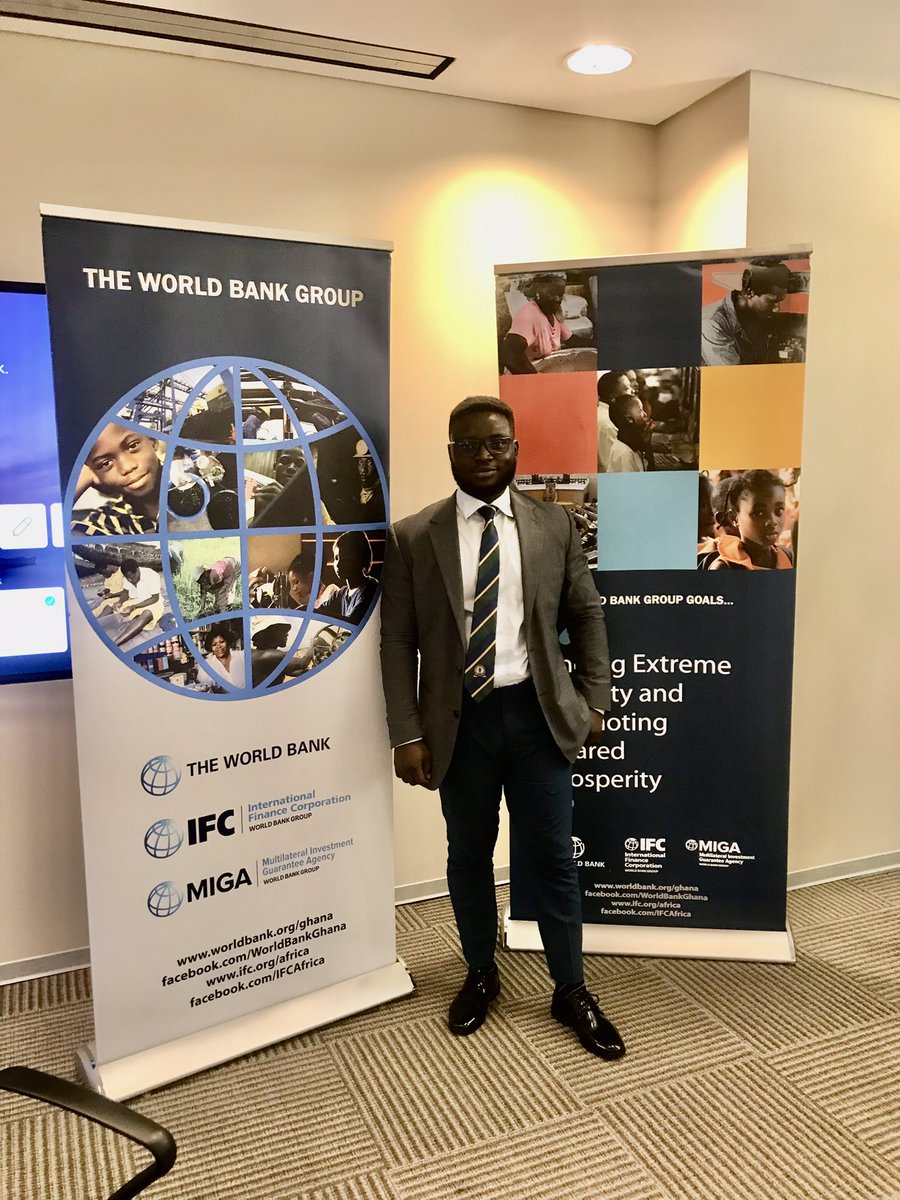 EmmanuelAshile3's tweet photo. I was invited to the World Bank End Poverty Day Event to discuss the economic conditions for growth, jobs and employment, balanced with industry dialogue on how to bridge knowledge and skills gaps in the job market. #EndPoeverty #SDG @World Ghana https://t.co/oVzf9fyAOz