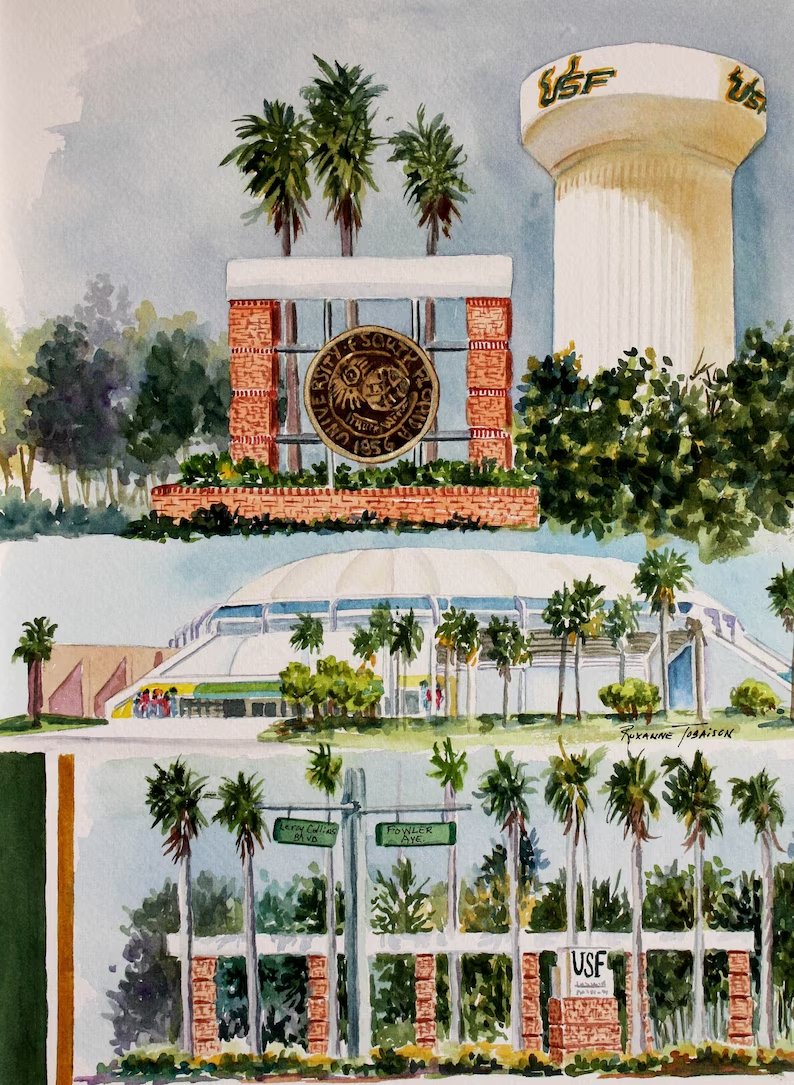 PamelaBaker67's tweet photo. https://t.co/3iPire85iY @RTobaison @WatercolorsNMore #SDFTT #UniversityofSoFloridaArtPrint #USFGraduation https://t.co/qfQXcbgmPc