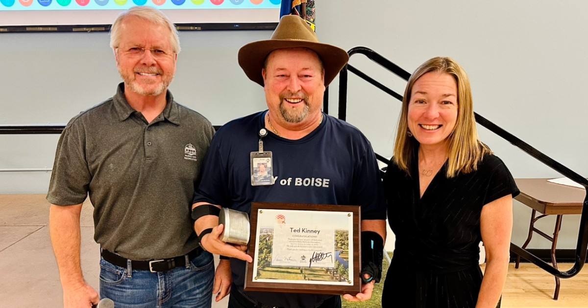 Ted Kinney has given 44 years of service to Boise Parks and Recreation and is retiring as the longest serving employee in department history. Congratulations, Ted, on your retirement and thank you for your service to the City of Boise!